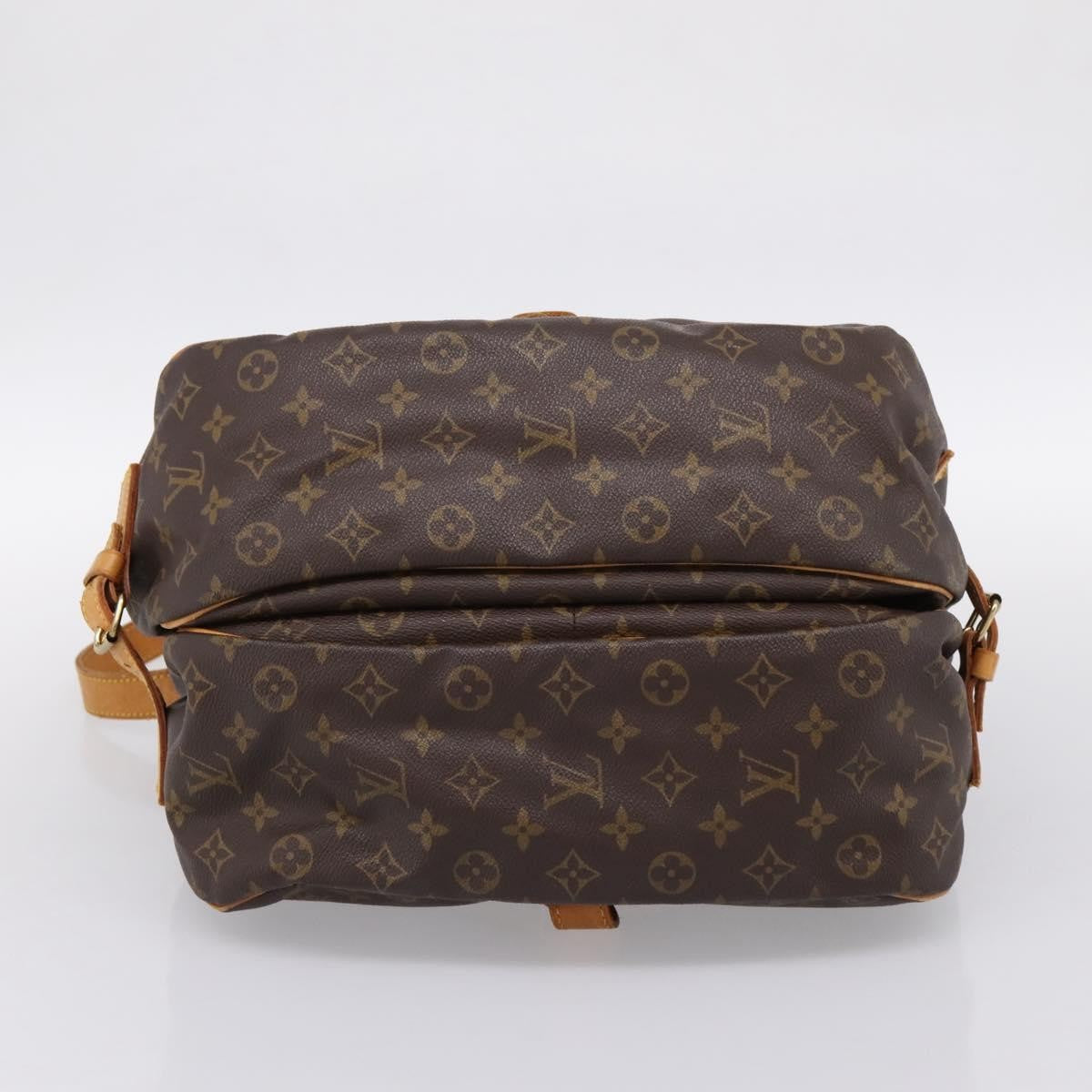 Louis Vuitton Saumur Monogram Brown Canvas Shoulder Bag Bag (Pre-Owned)