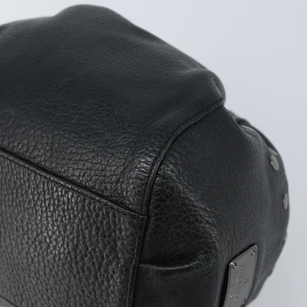 Burberry Blue Label Leather Black Leather Shoulder Bag Bag (Pre-Owned)