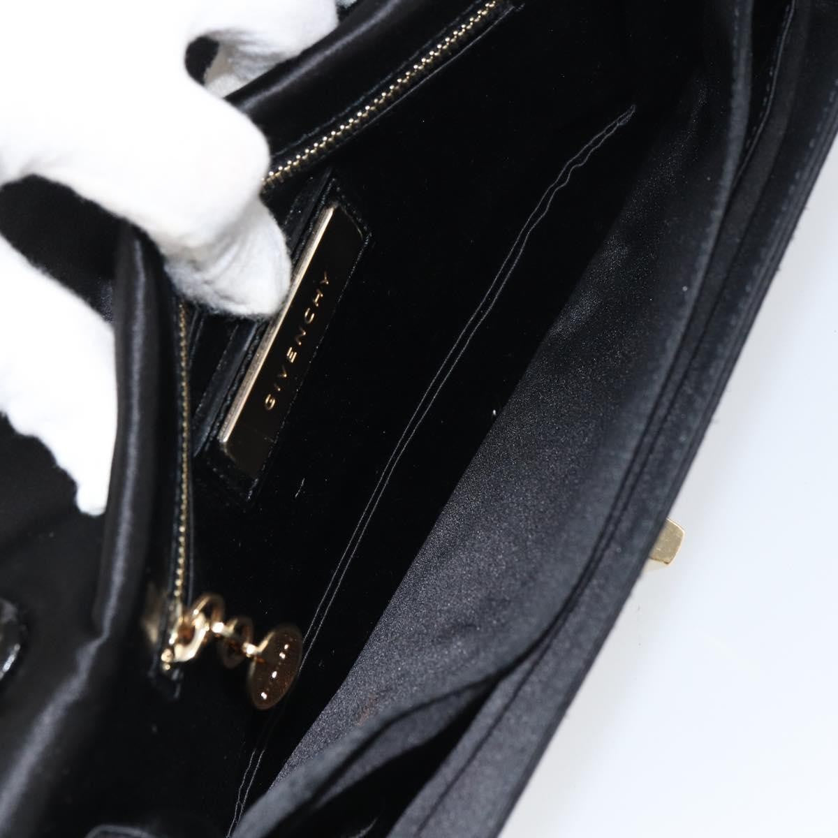 Givenchy Shoulder Satin Black Satin Shoulder Bag Bag (Pre-Owned)