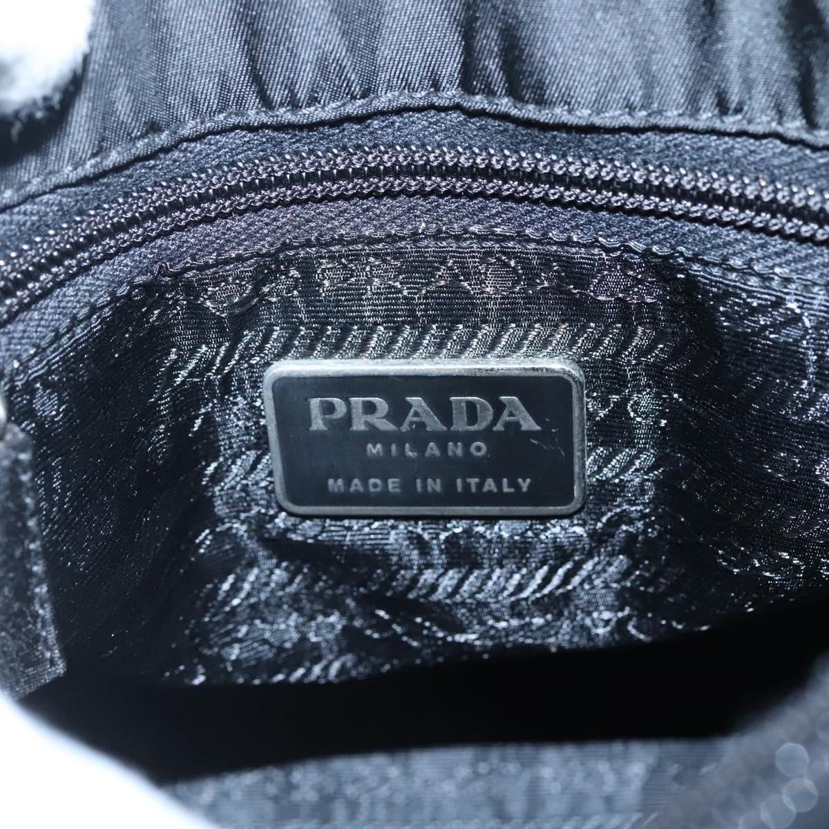 Prada Vintage Tessuto Black Nylon Handbag (Pre-Owned)