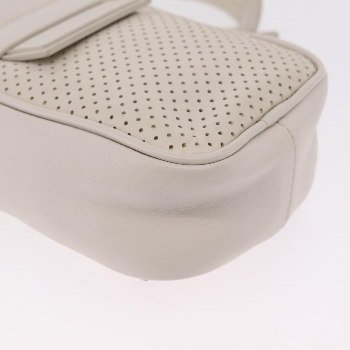 Bottega Veneta Shoulder Leather White Leather Shoulder Bag Bag (Pre-Owned)