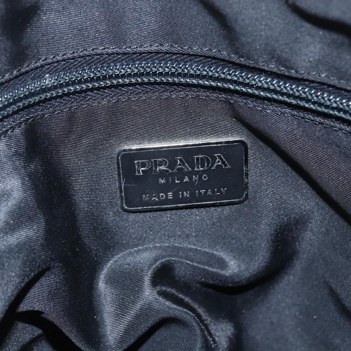 Prada Chain Tessuto Black Nylon Shoulder Bag Bag (Pre-Owned)