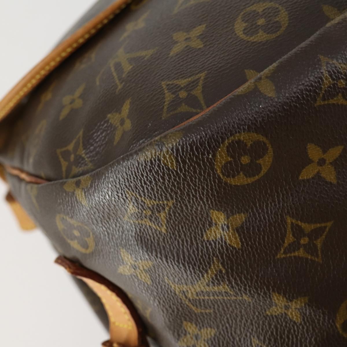 Louis Vuitton Saumur Monogram Canvas Brown Canvas Shoulder Bag Bag (Pre-Owned)