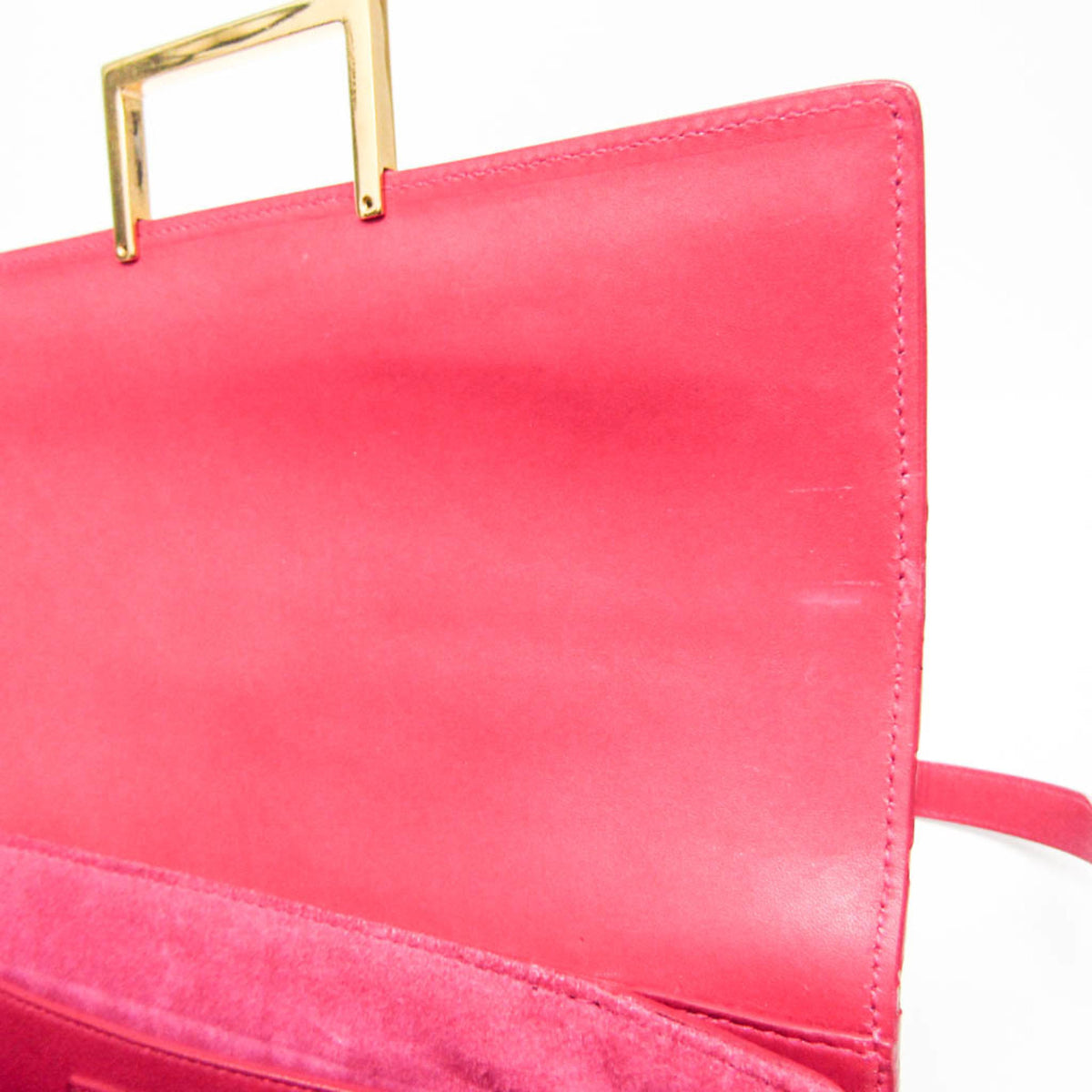 Saint Laurent Vintage Leather Pink Leather Shoulder Bag Bag (Pre-Owned)