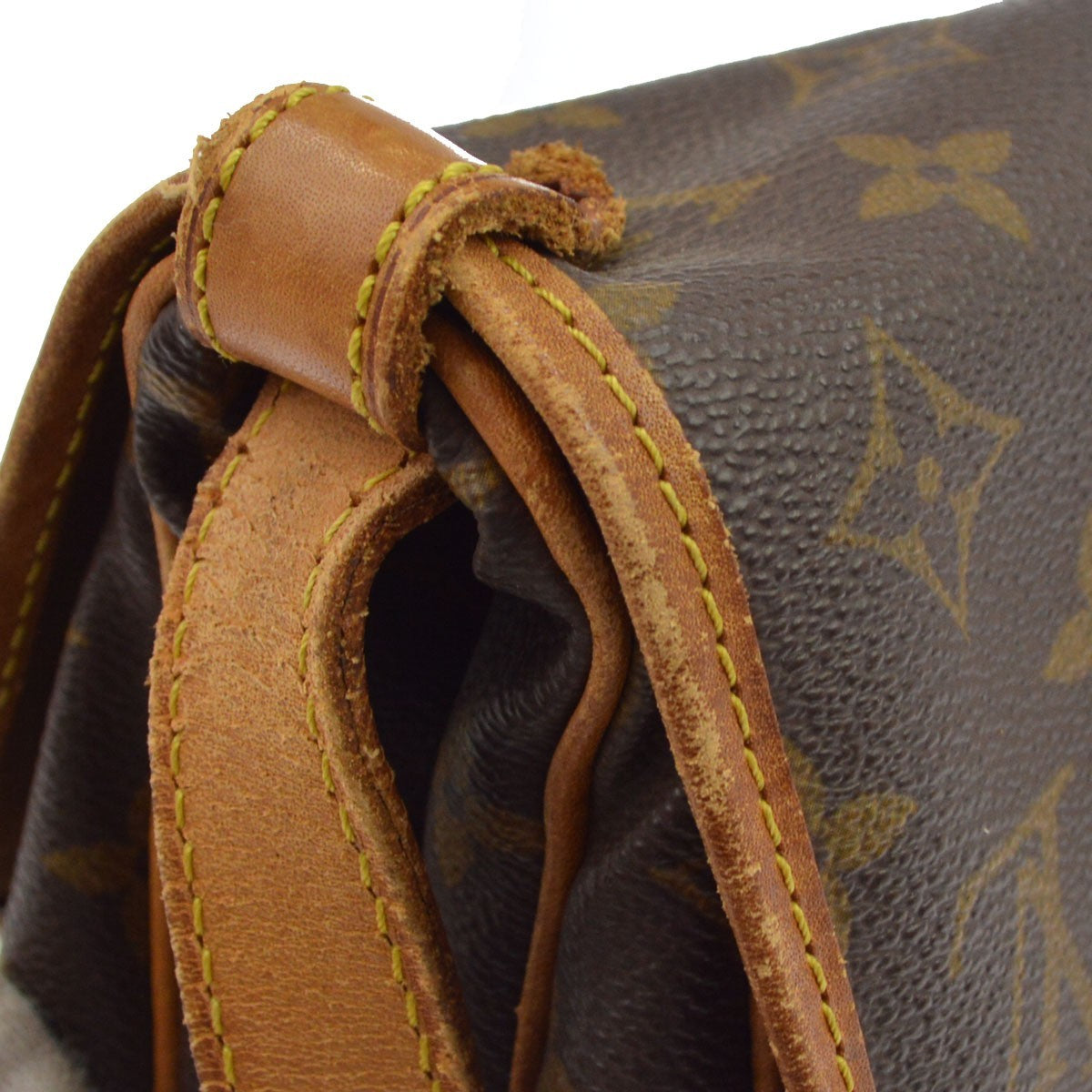 Louis Vuitton Saumur Monogram Canvas Brown Canvas Shoulder Bag Bag (Pre-Owned)