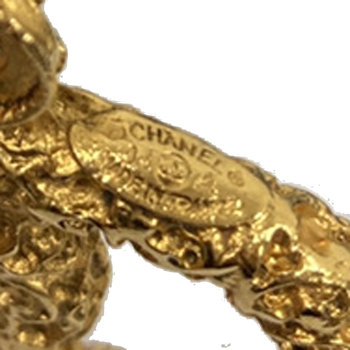Chanel Vintage Cc Logo Chain Charm Pendant Gold-Plated Gold Gold_Plated Necklace Jewelry (Pre-Owned)