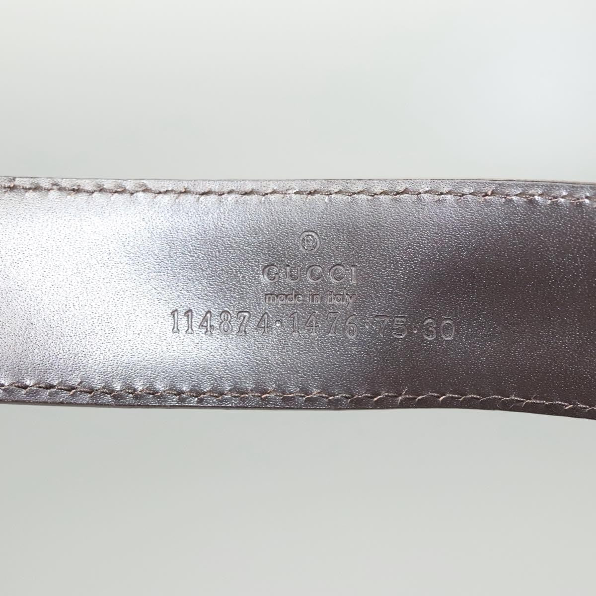 Gucci Interlocking G Belt Gg Canvas Beige Canvas Belts Accessory (Pre-Owned)