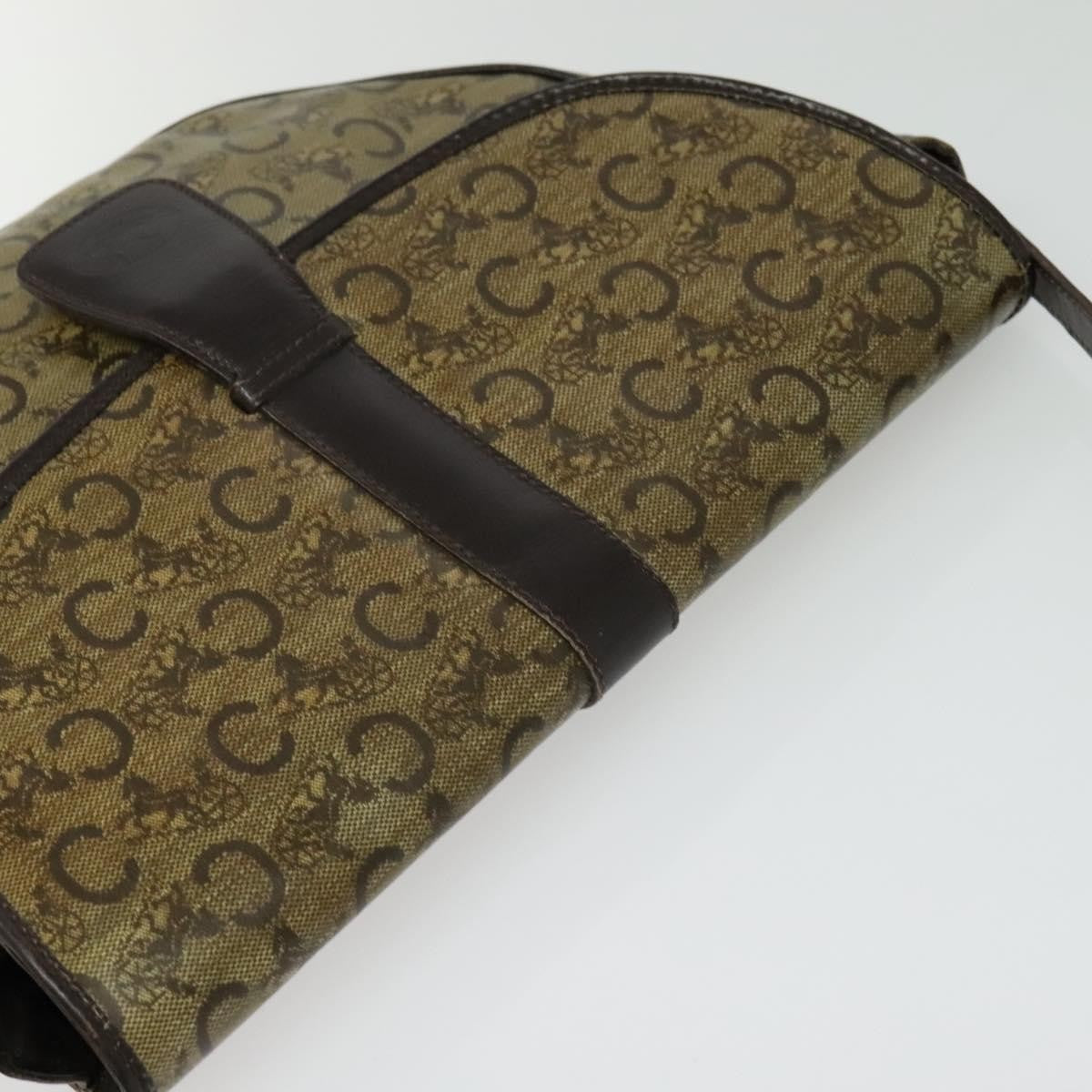 Celine C Sulky Canvas And Leather Beige Canvas Shoulder Bag Bag (Pre-Owned)
