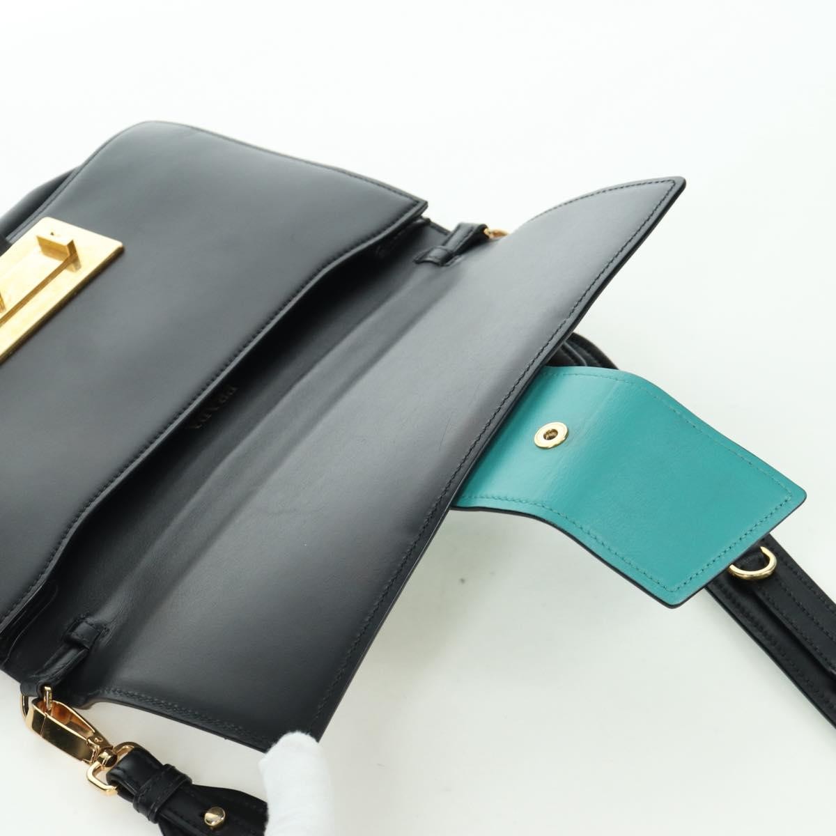 Prada Metal Ribbon City Calfskin Gray Leather Shoulder Bag Bag (Pre-Owned)