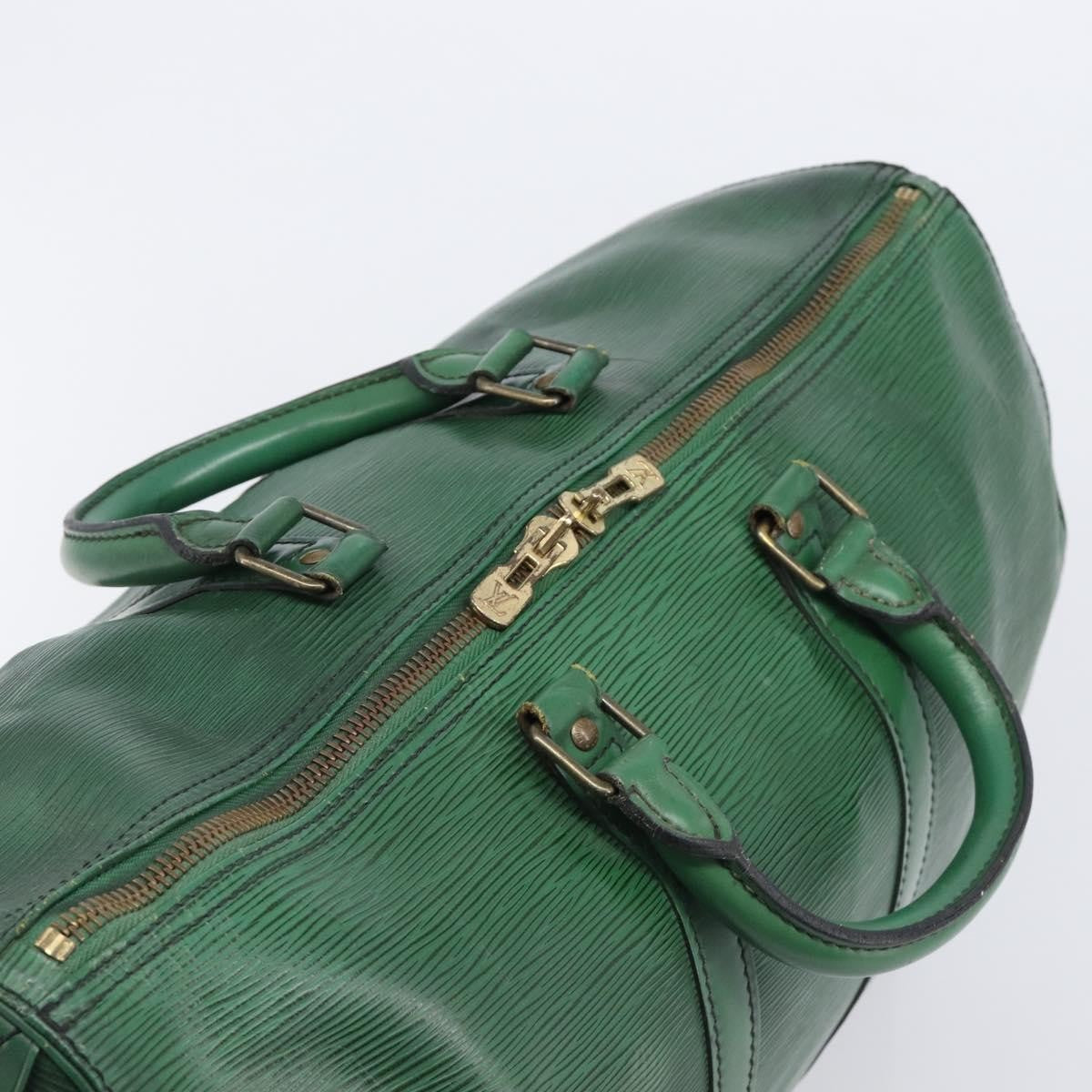Louis Vuitton Keepall Epi Leather Green Leather Travel Bag Bag (Pre-Owned)