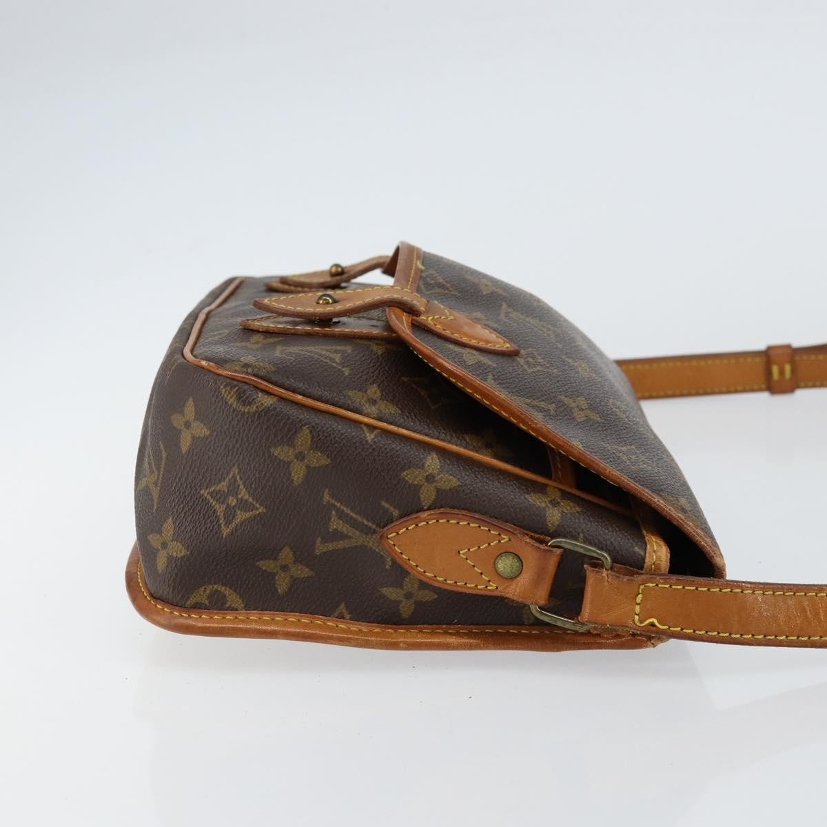 Louis Vuitton Sac Gibeciere Messenger Monogram Canvas Brown Canvas Shoulder Bag Bag (Pre-Owned)