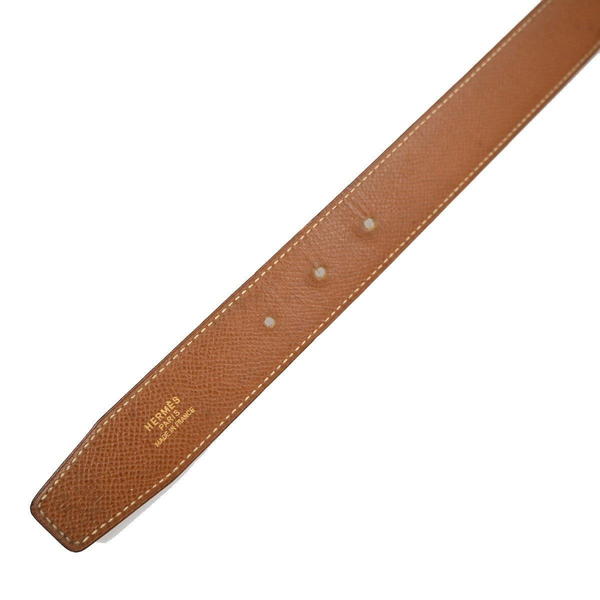 Hermes Constance Reversible Belt Leather Black Leather Belts Accessory (Pre-Owned)