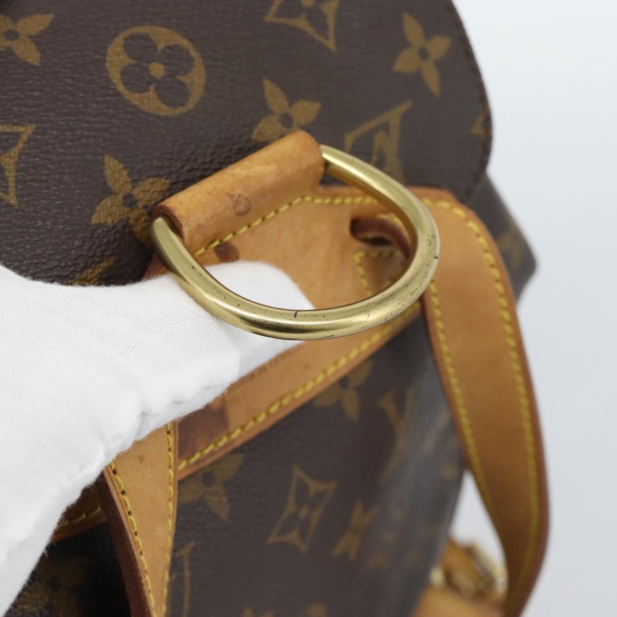 Louis Vuitton Vintage Montsouris Monogram Canvas Brown Canvas Backpack Bag (Pre-Owned)