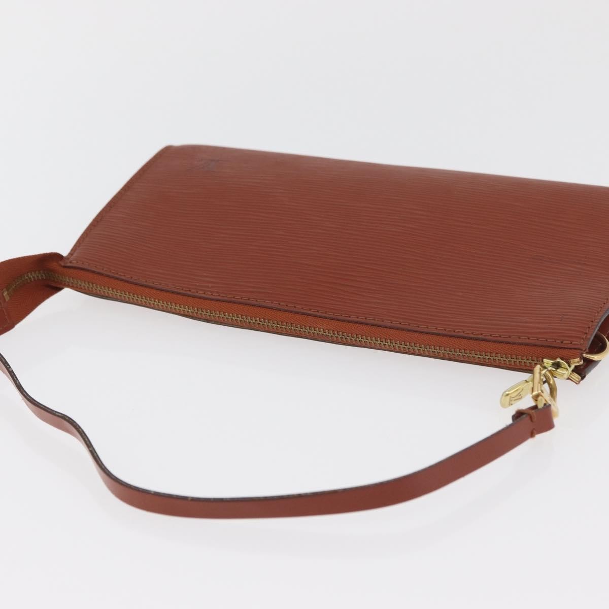 Louis Vuitton Pochette Accessoires Epi Leather Brown Leather Clutche & Pouche Bag (Pre-Owned)