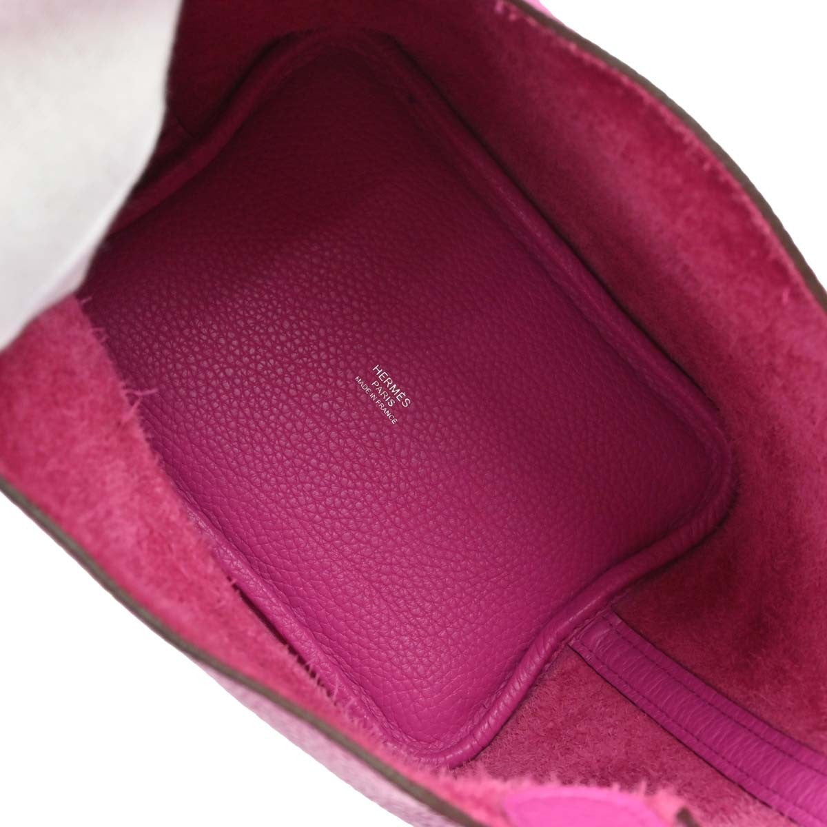 Hermes Picotin Lock Clemence Pink Leather Handbag (Pre-Owned)