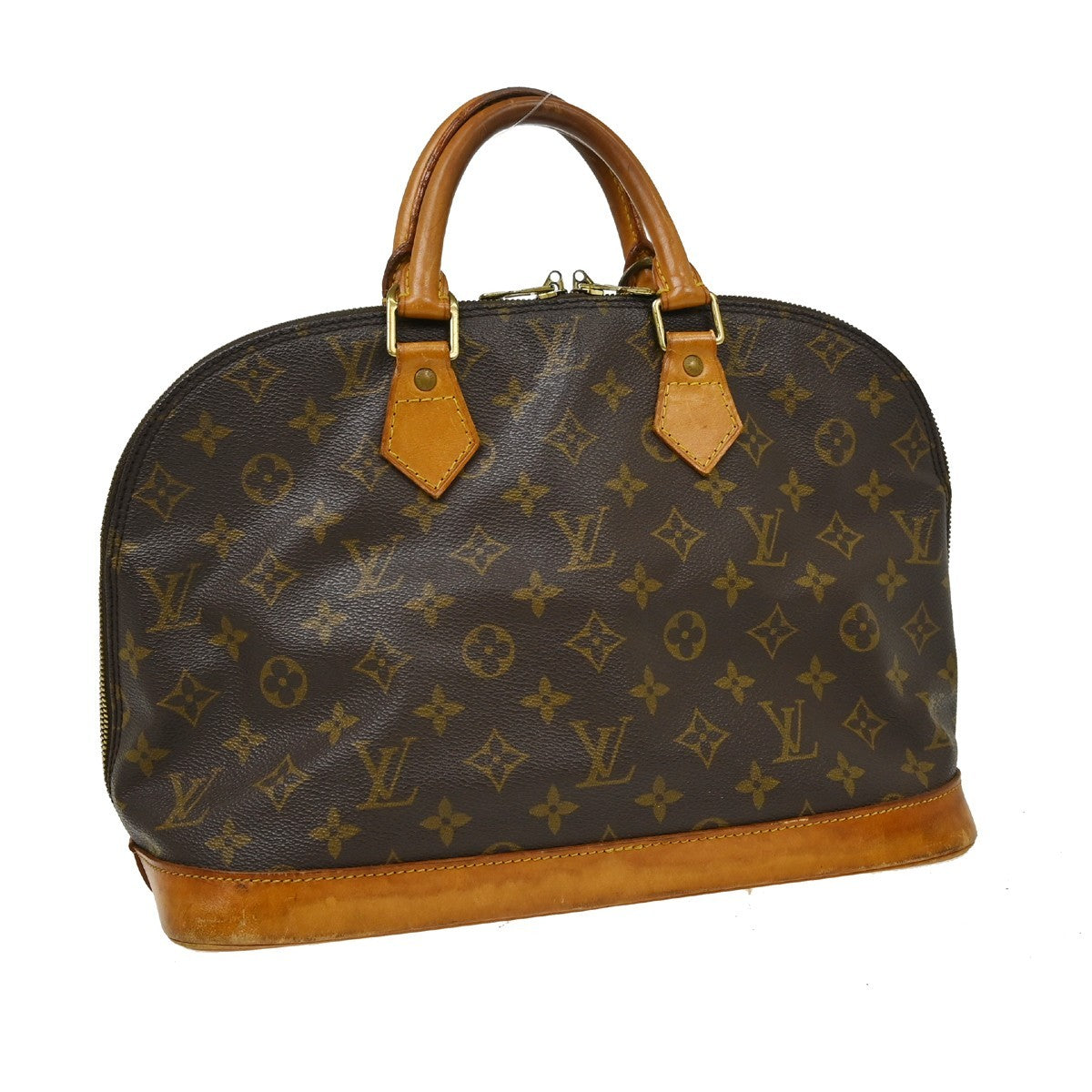 Louis Vuitton Alma Monogram Canvas Brown Canvas Handbag (Pre-Owned)