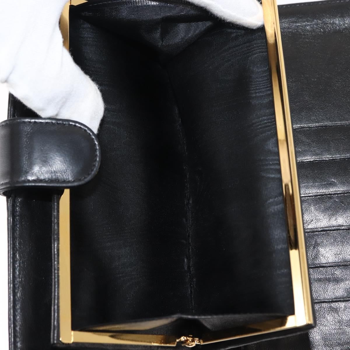 Chanel Timeless Cc French Leather Black Leather Wallets Accessory (Pre-Owned)