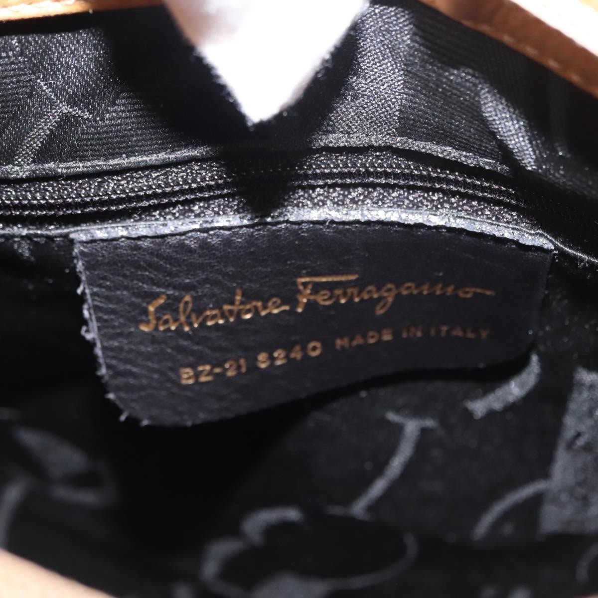 Salvatore Ferragamo Vintage Leather Beige Leather Bag (Pre-Owned)