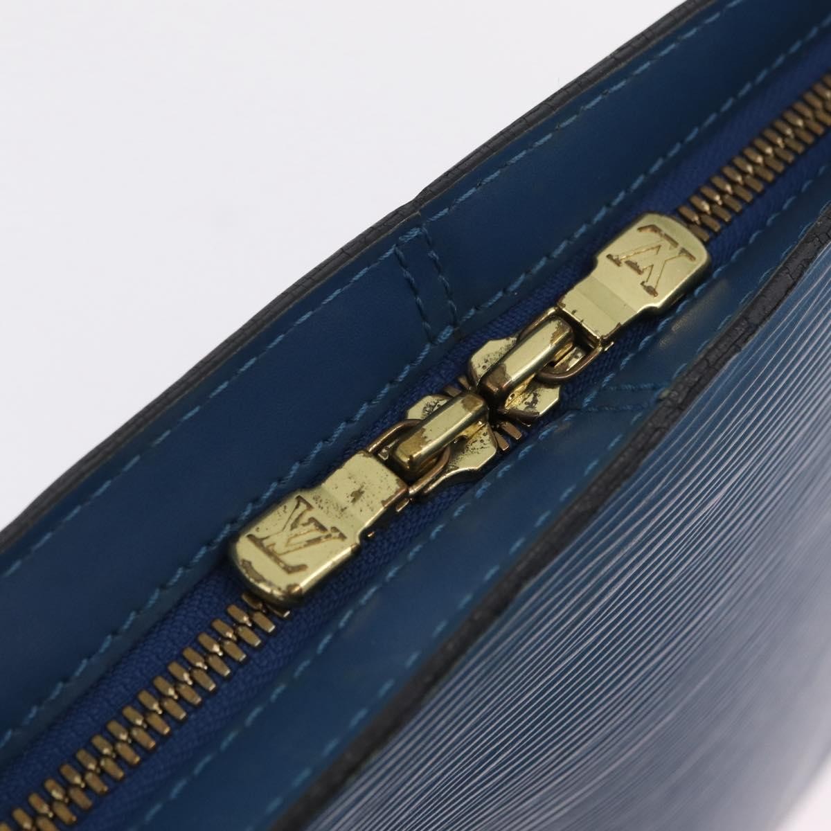 Louis Vuitton Lussac Epi Leather Blue Leather Handbag (Pre-Owned)