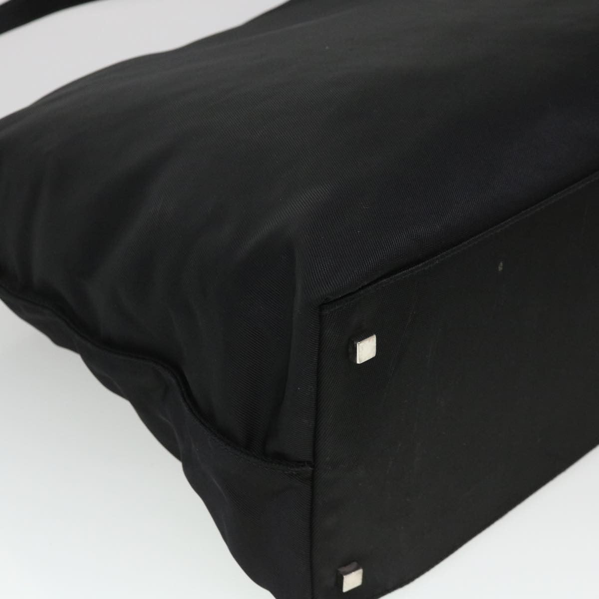 Gucci Boston Nylon Black Nylon Travel Bag Bag (Pre-Owned)