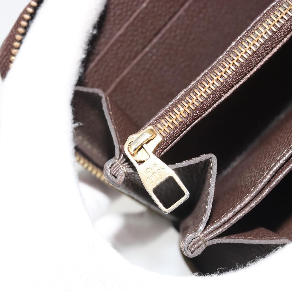 Louis Vuitton Zippy Wallet Nm Leather Empreinte Brown Leather Wallets Accessory (Pre-Owned)