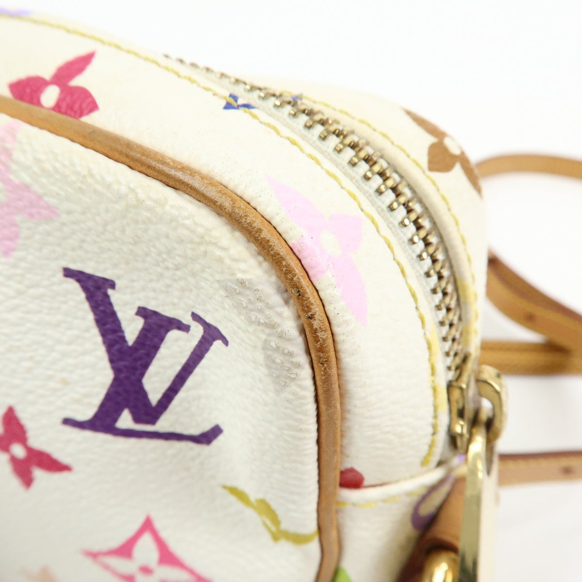 Louis Vuitton Rift Monogram Multicolor White Canvas Handbag (Pre-Owned)