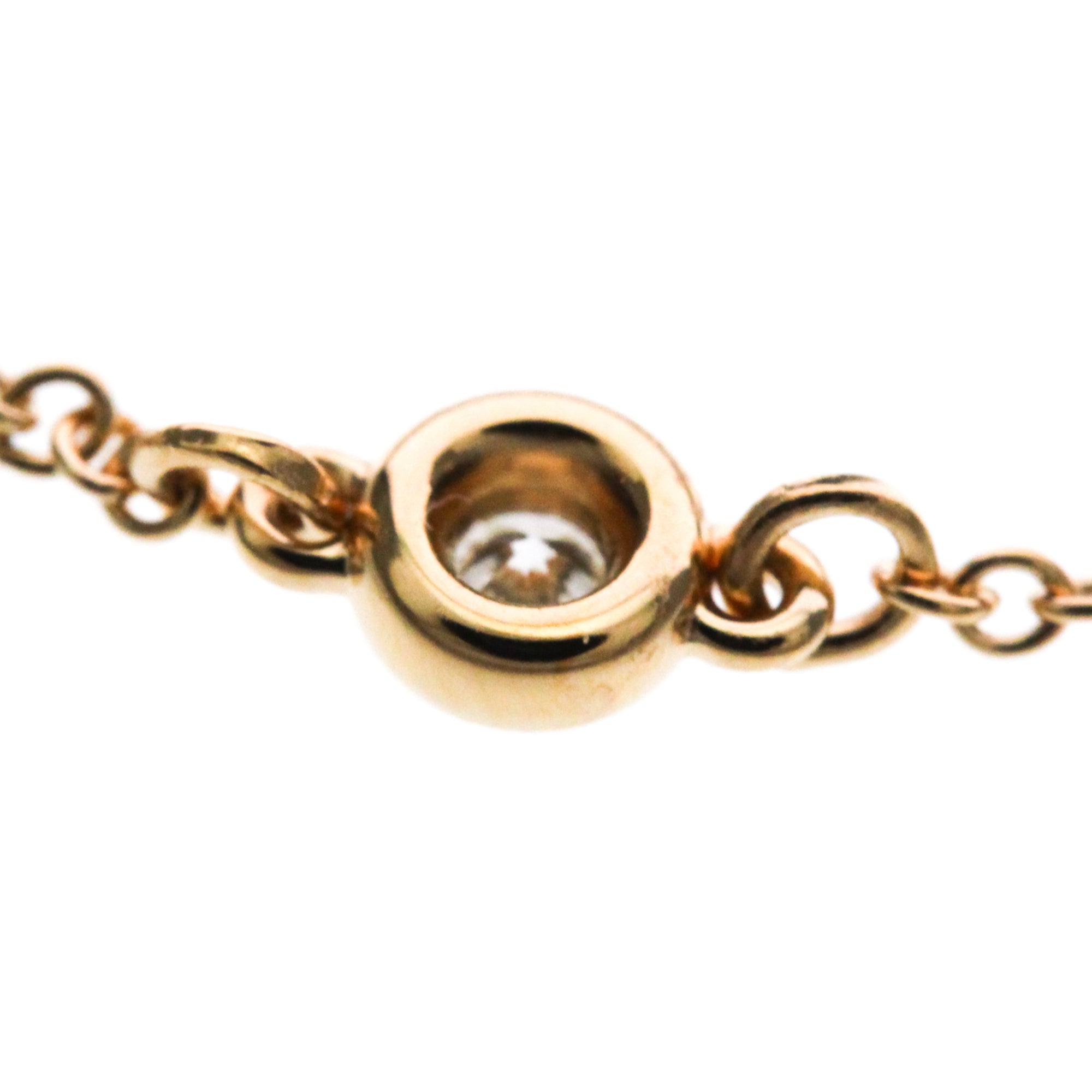 Tiffany & Co. Peretti Diamonds By The Yard 18K Rose Gold With Diamond Gold Pink_Gold Bracelet Jewelry (Pre-Owned)