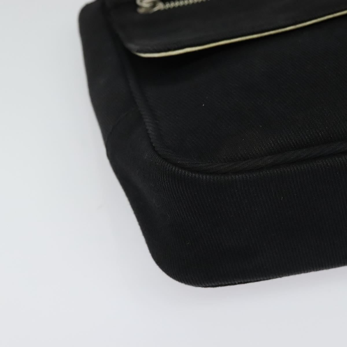 Burberry Blue Label Canvas Black Canvas Shoulder Bag Bag (Pre-Owned)