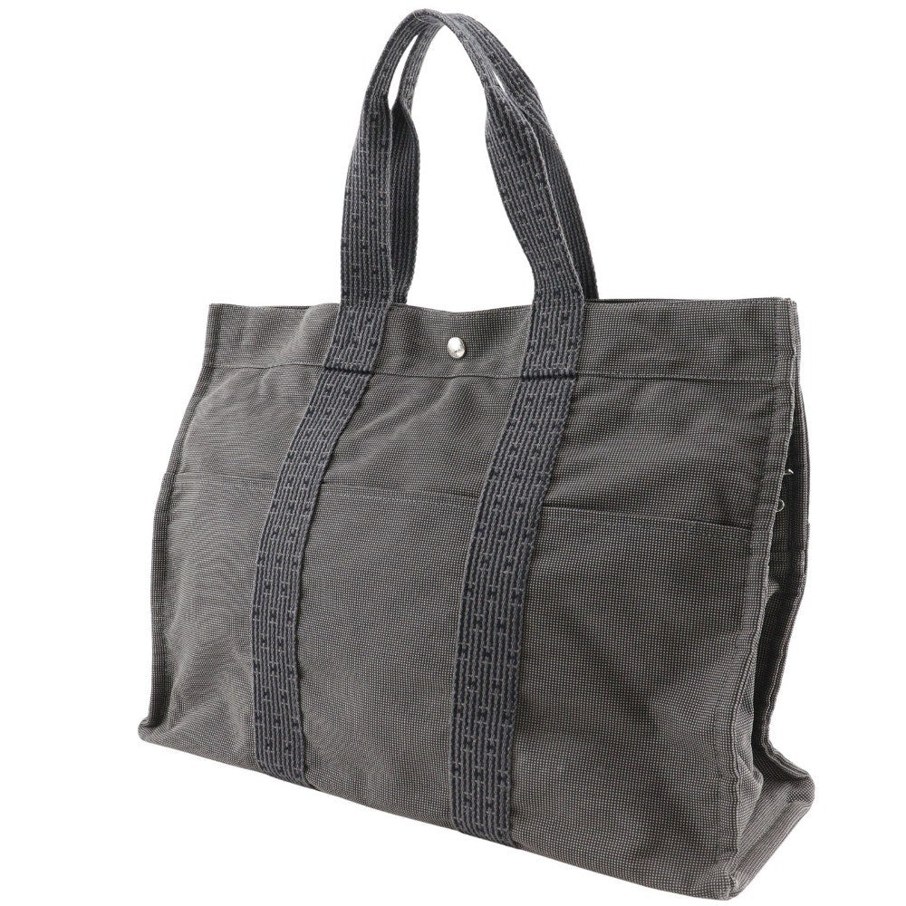 Hermes Fourre-Tout Herline Fourre-Tout Herline Gray Canvas Tote Bag Bag (Pre-Owned)