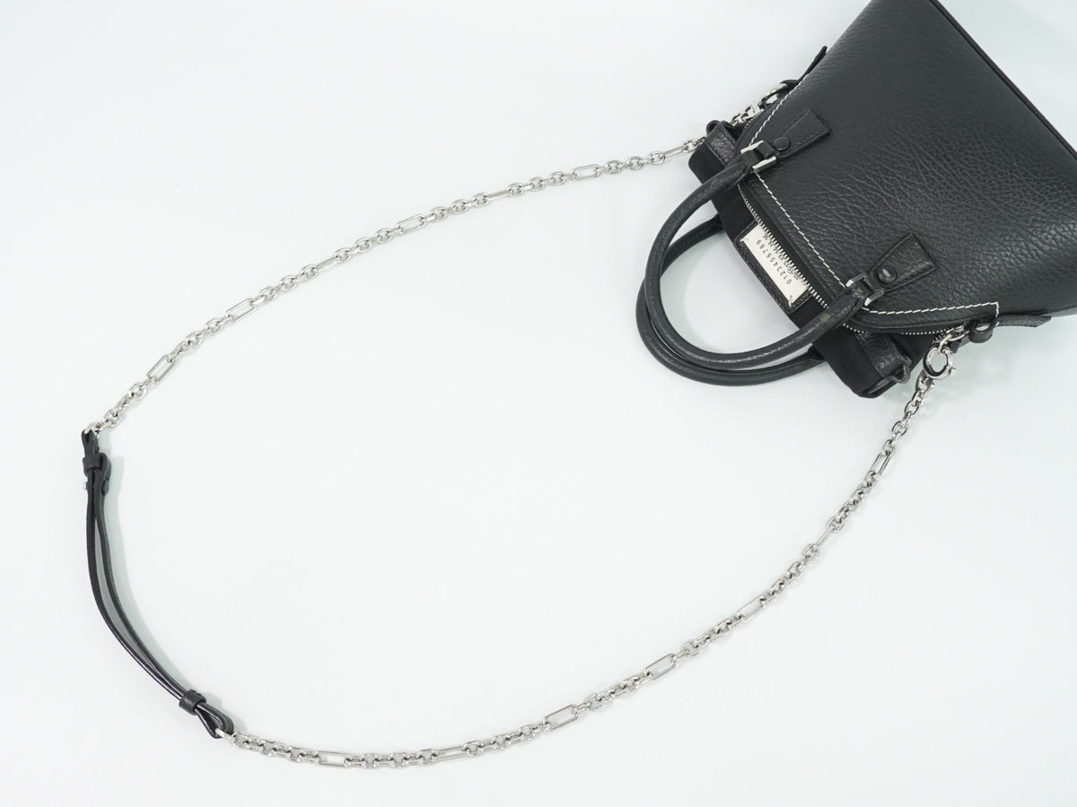 Maison Margiela Femme Micro Sac 5Ac Leather Black Leather Shoulder Bag Bag (Pre-Owned)