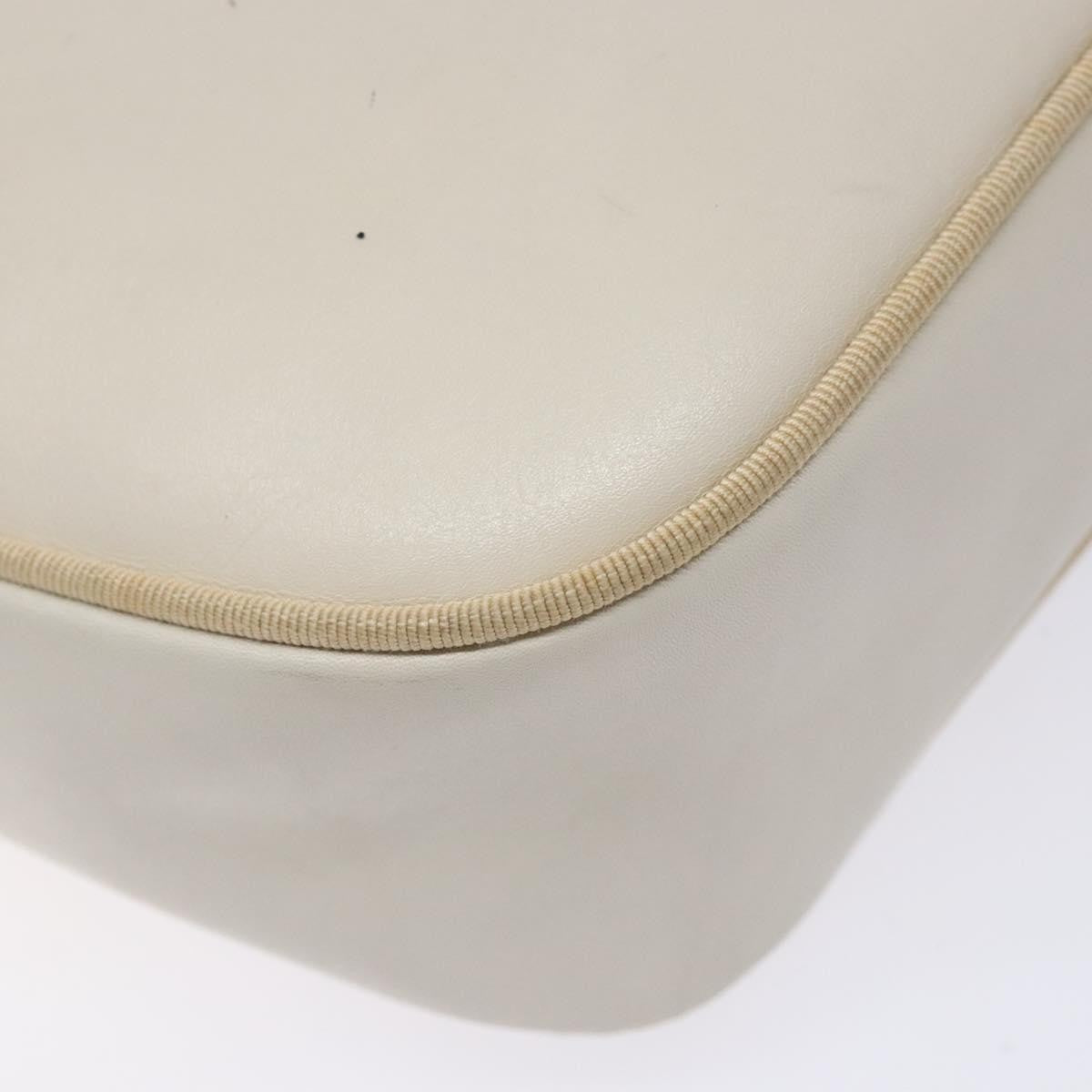 Salvatore Ferragamo Vala Leather Beige Leather Shoulder Bag Bag (Pre-Owned)
