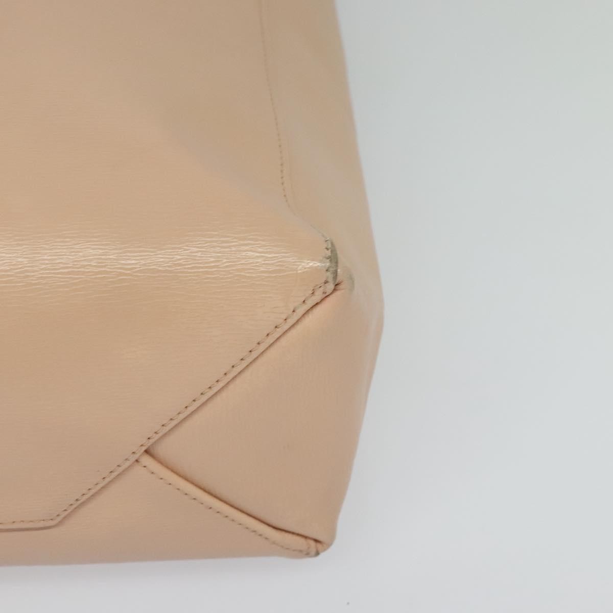 Celine Vertical Cabas Tote Leather Pink Leather Tote Bag Bag (Pre-Owned)