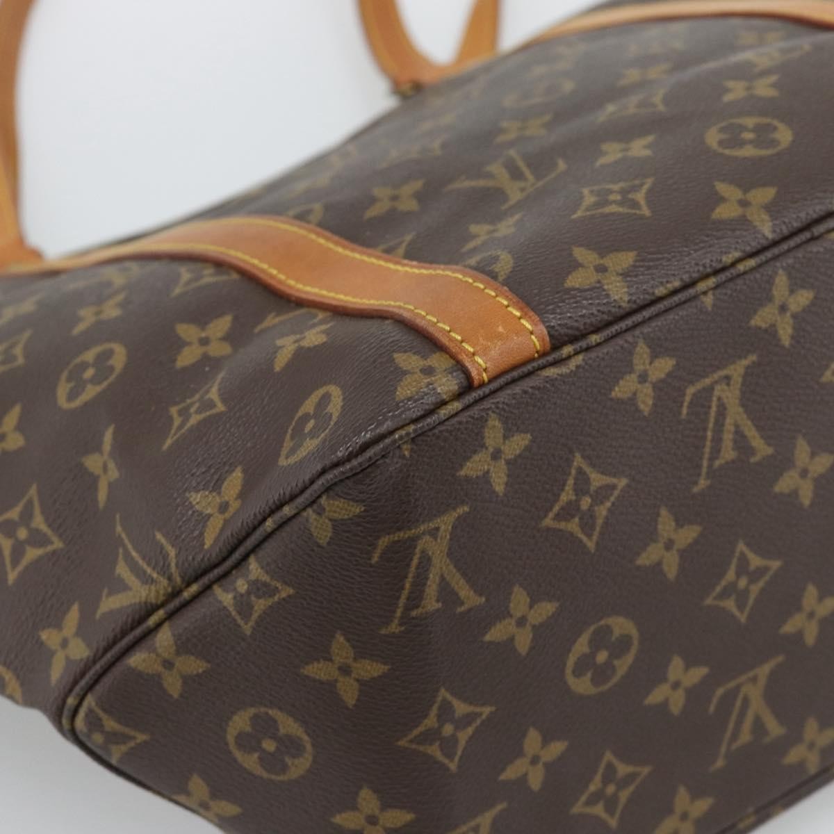 Louis Vuitton Shopping Sac Monogram Canvas Brown Canvas Handbag (Pre-Owned)