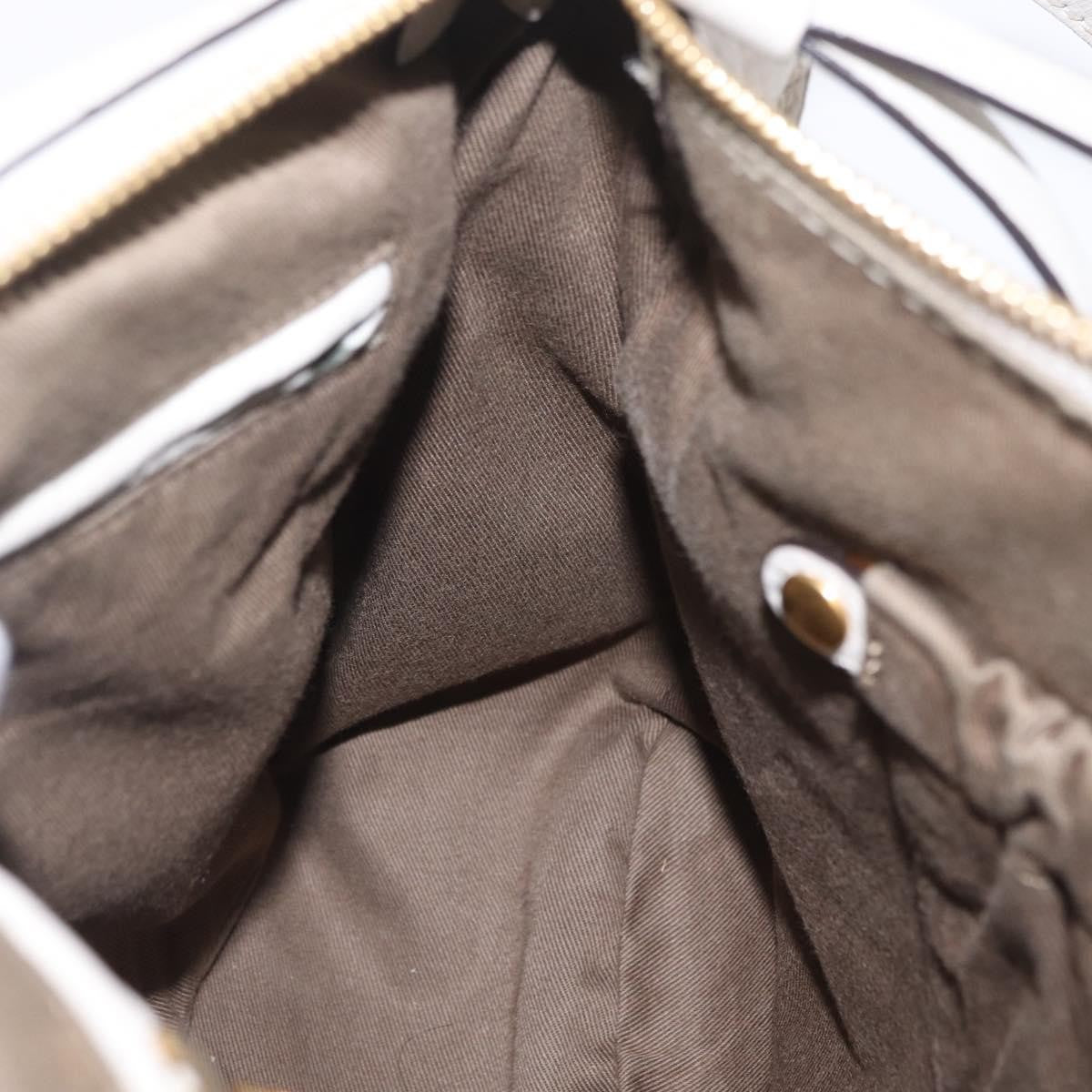 Chloe Marcie Satchel Leather Gray Leather Handbag (Pre-Owned)