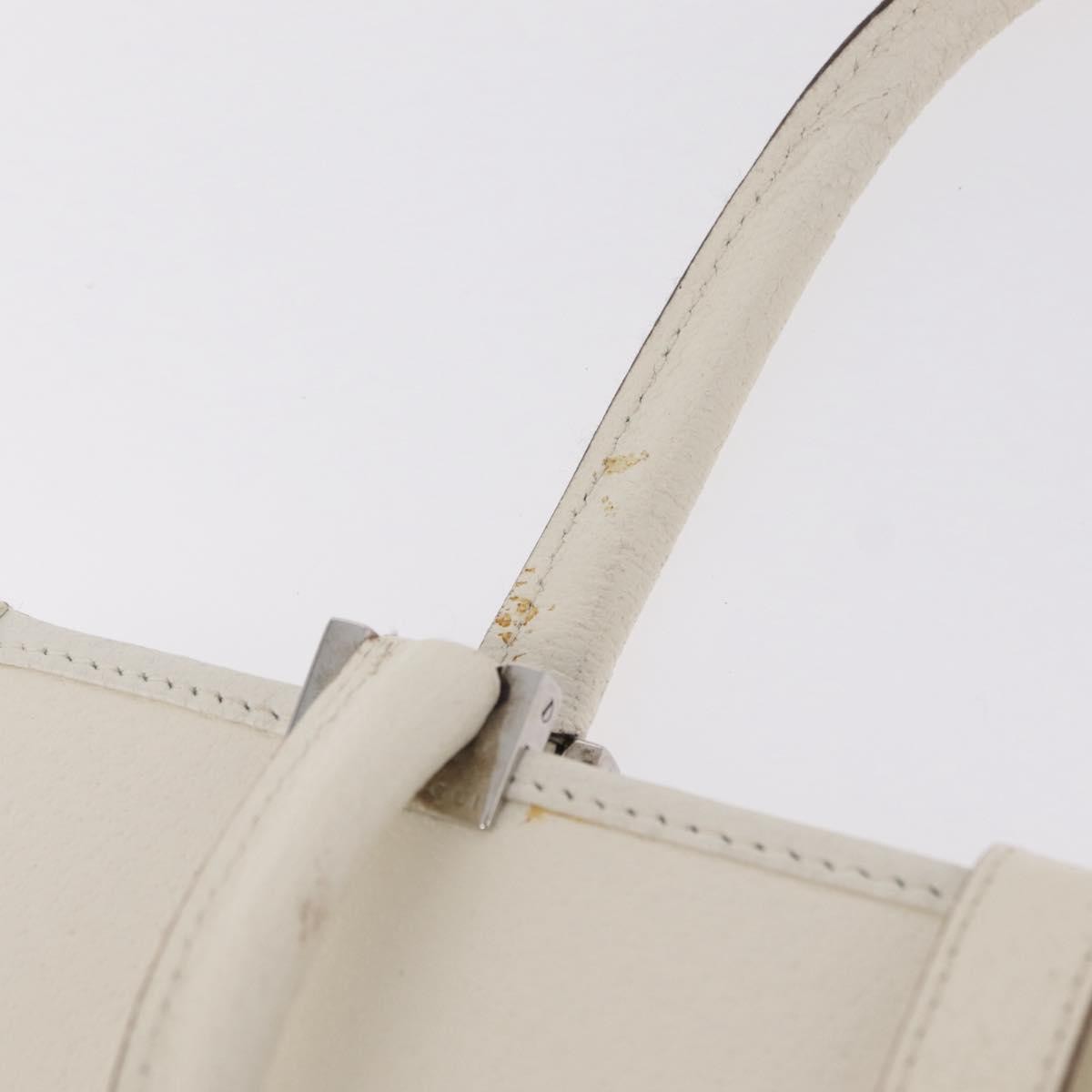 Gucci Jackie Soft Leather White Leather Tote Bag Bag (Pre-Owned)