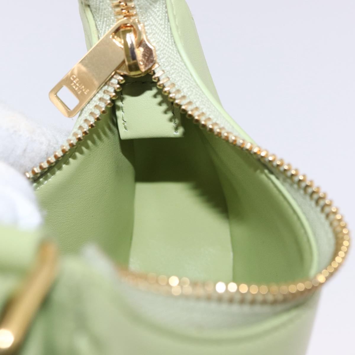 Celine Ava Leather Green Leather Handbag (Pre-Owned)
