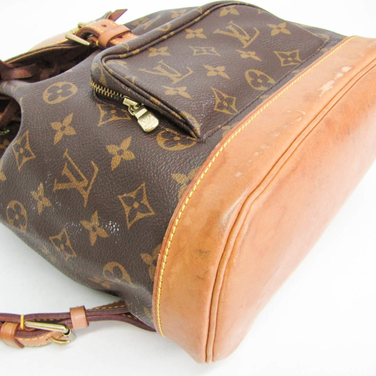Louis Vuitton Vintage Montsouris Monogram Canvas Brown Canvas Backpack Bag (Pre-Owned)