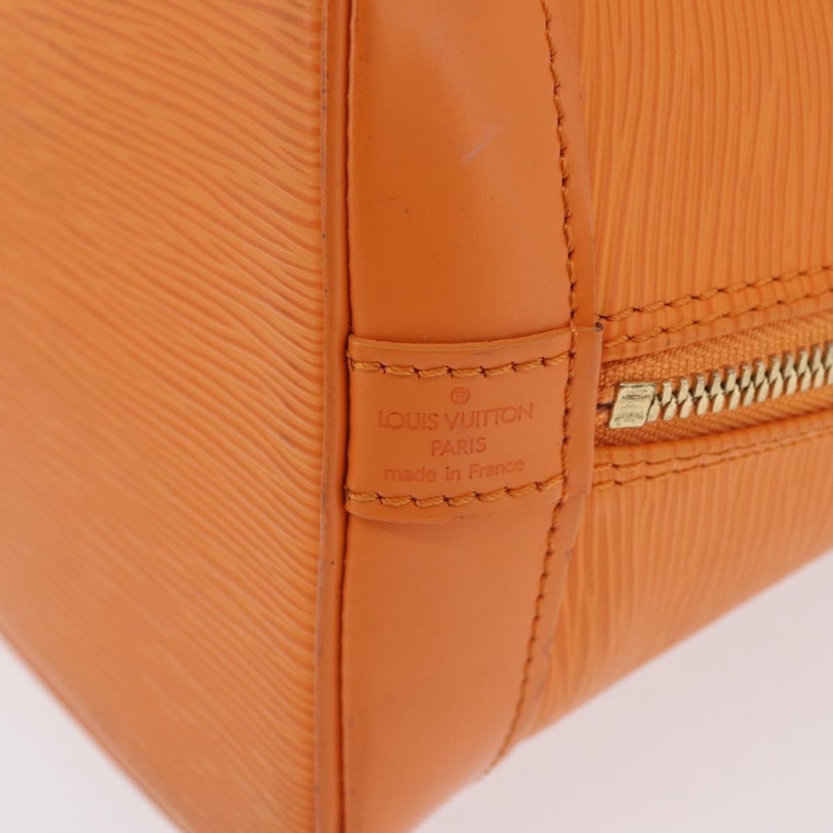 Louis Vuitton Vintage Alma Epi Leather Orange Leather Handbag (Pre-Owned)