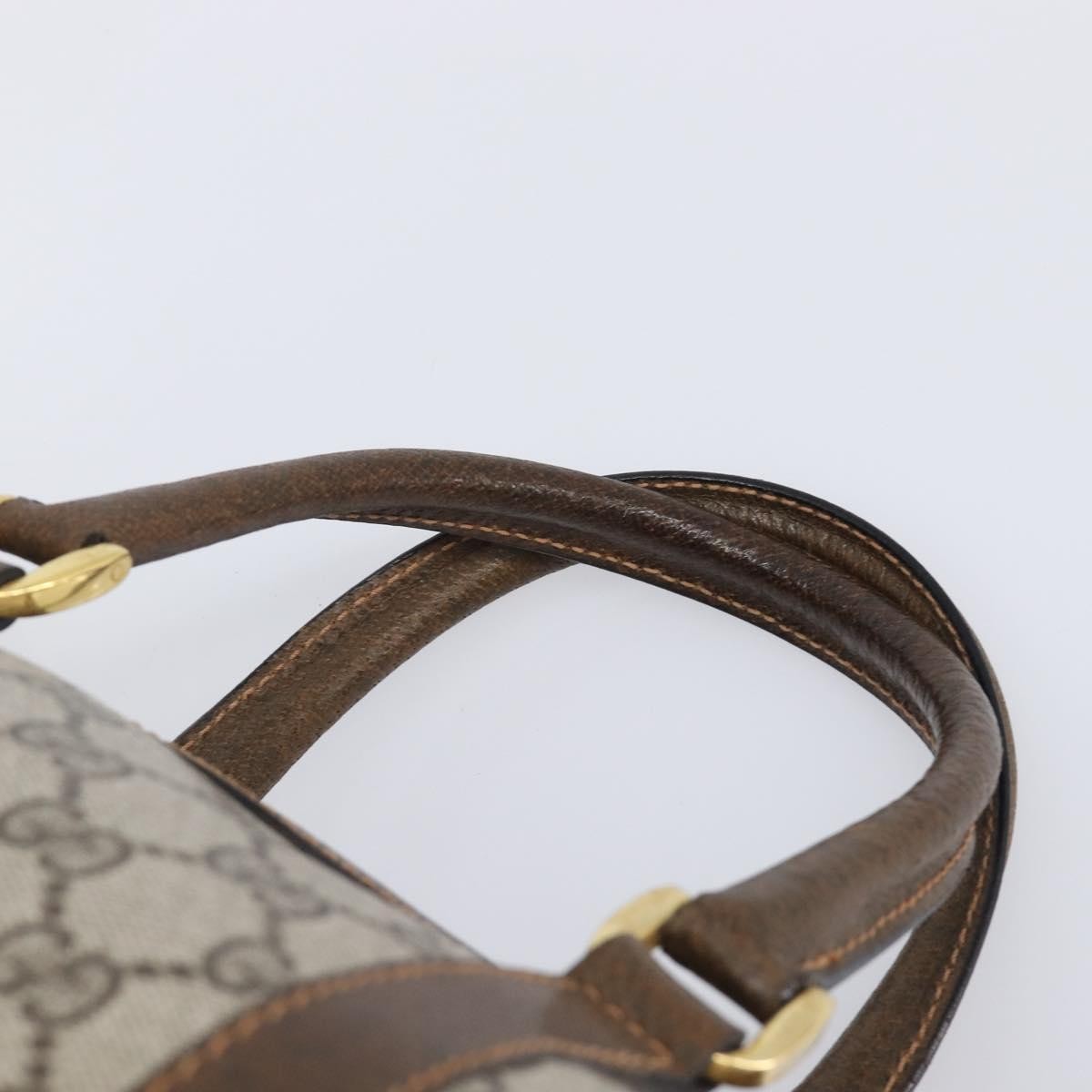 Gucci Gg Supreme Gg Canvas Beige Pvc Handbag (Pre-Owned)