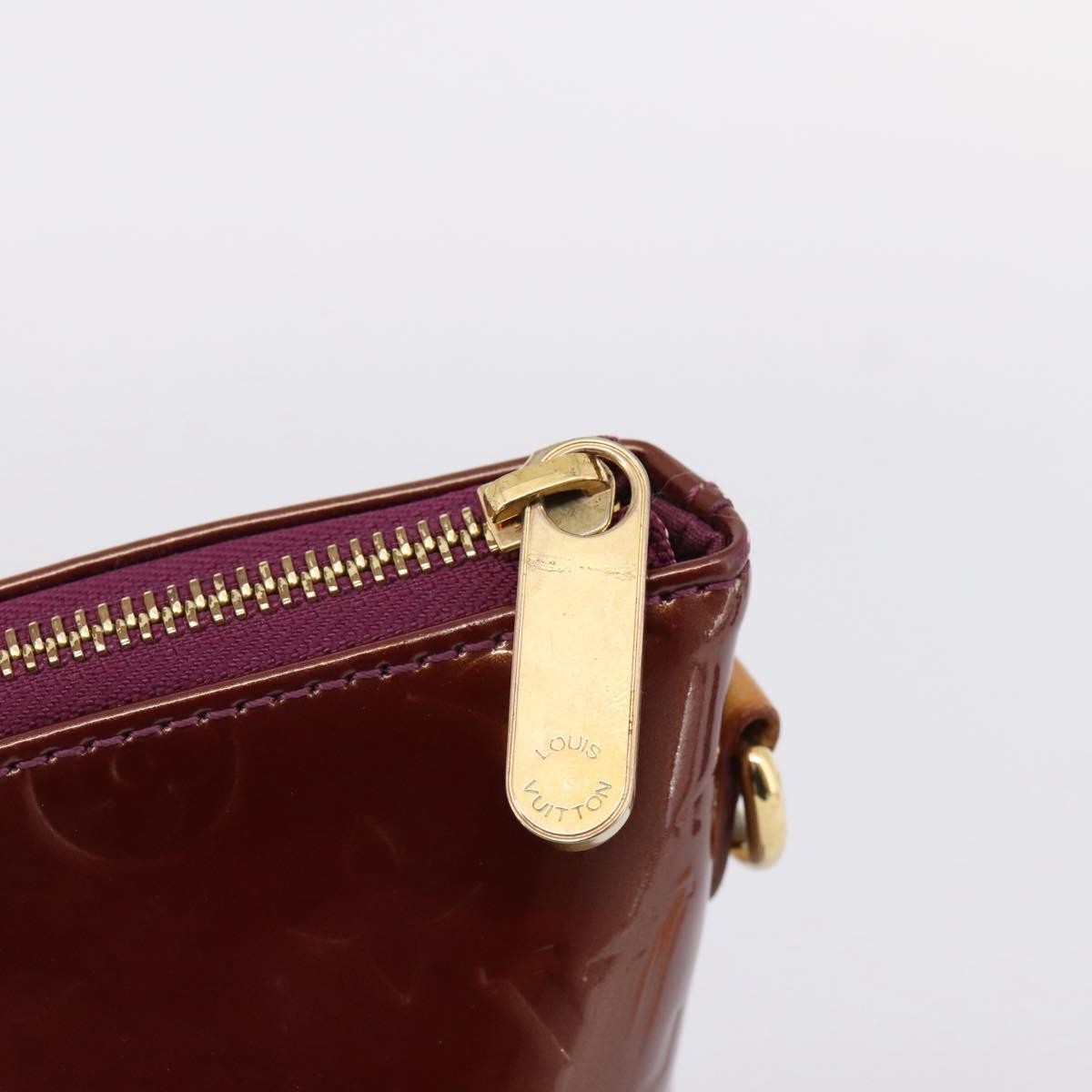 Louis Vuitton Bellevue Monogram Vernis Purple Patent_Leather Handbag (Pre-Owned)