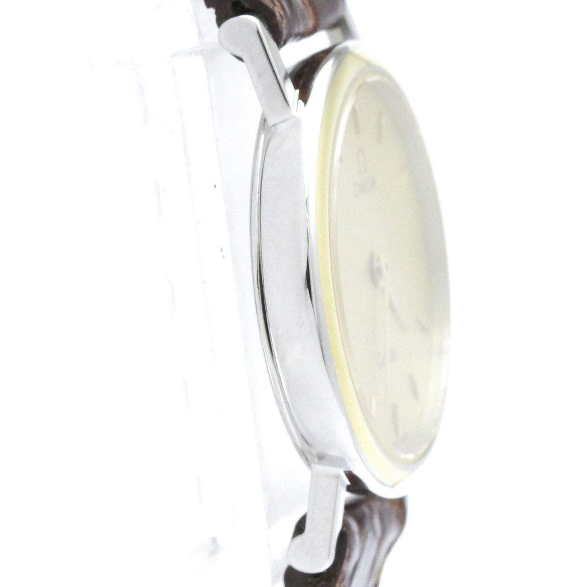 Omega De Ville Quartz Stainless Steel And Gold Plated Watch (Pre-Owned)