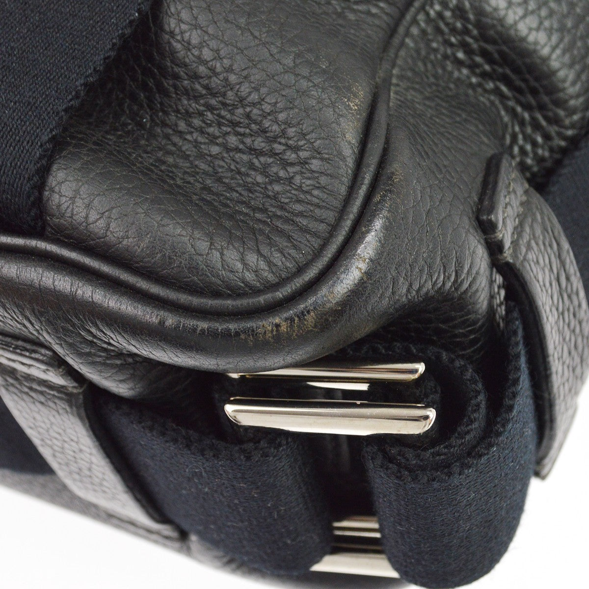 Hermes Tibet Flap Messenger Clemence Black Leather Crossbody Bag Bag (Pre-Owned)