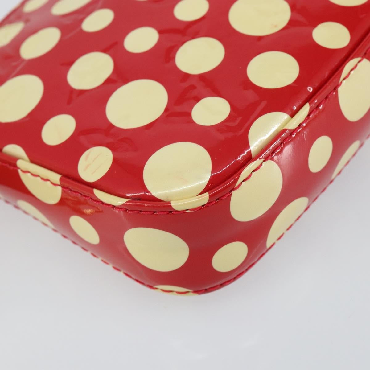 Louis Vuitton Pochette Accessoires Yayoi Kusama Painted Dots Monogram Vernis Red Patent_Leather Clutche & Pouche Bag (Pre-Owned)