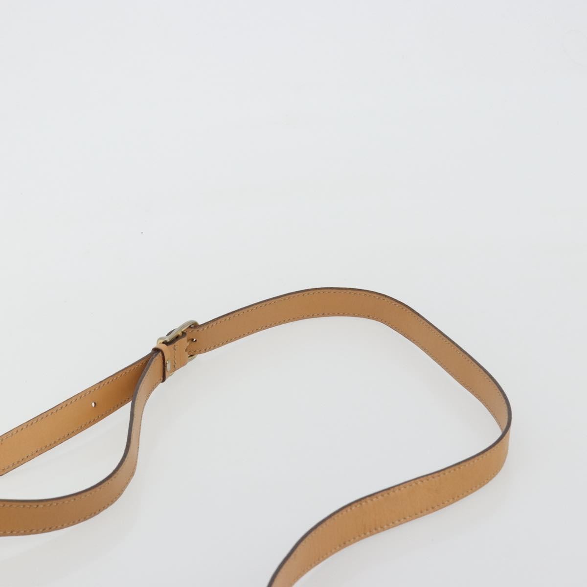 Celine Vintage Macadam Canvas And Leather Beige Canvas Shoulder Bag Bag (Pre-Owned)
