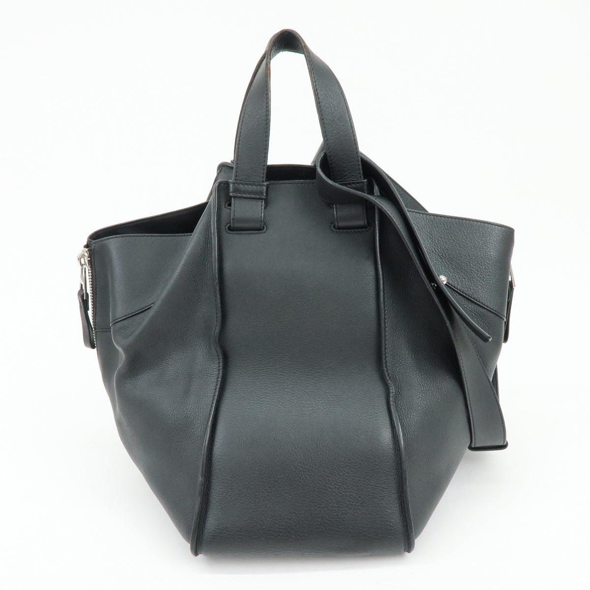 Loewe Hammock Leather Black Leather Handbag (Pre-Owned)