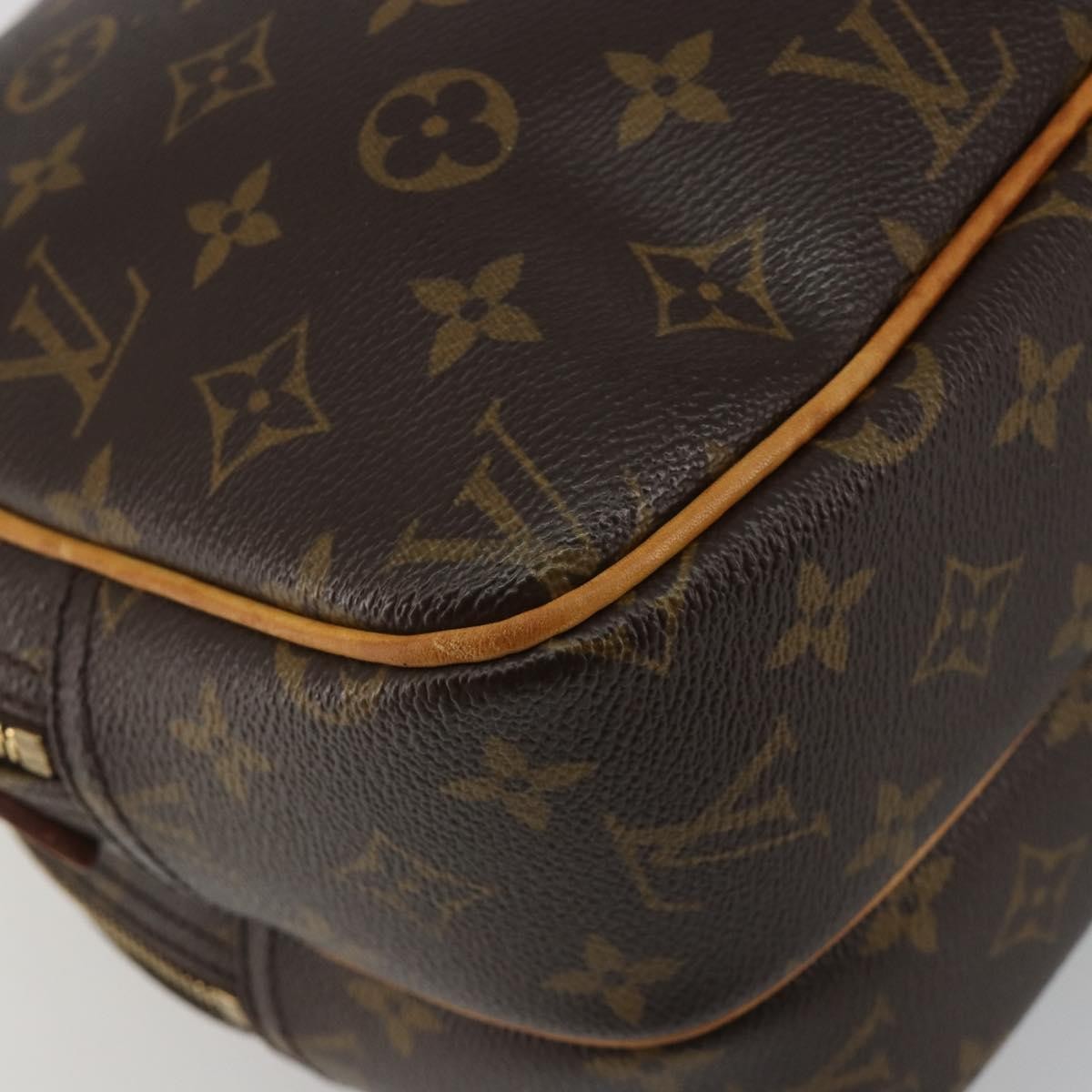 Louis Vuitton Reporter Monogram Canvas Brown Canvas Handbag (Pre-Owned)