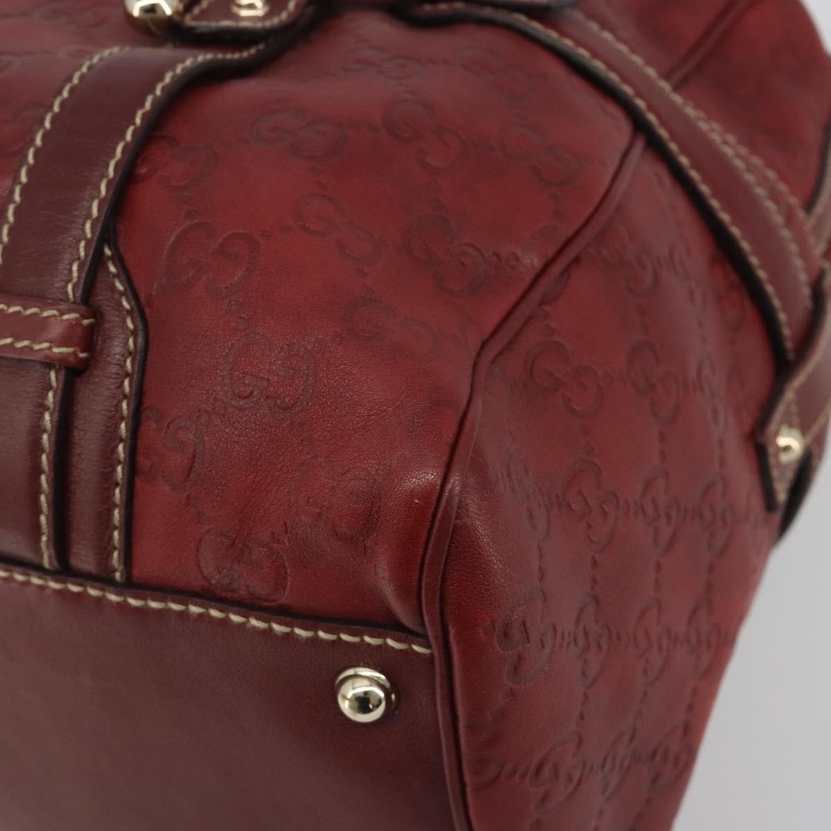 Gucci 85Th Anniversary Boston Guccissima Leather Red Leather Shoulder Bag Bag (Pre-Owned)