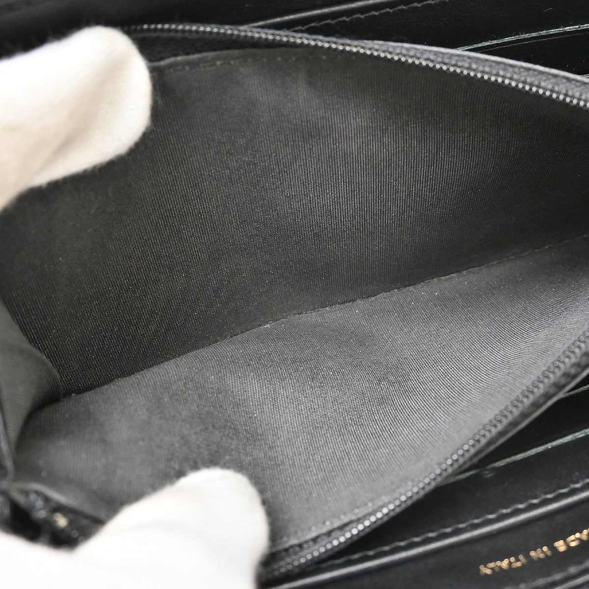 Chanel Portefeuille Long Cc Logo Caviar Skin Black Leather Wallets Accessory (Pre-Owned)