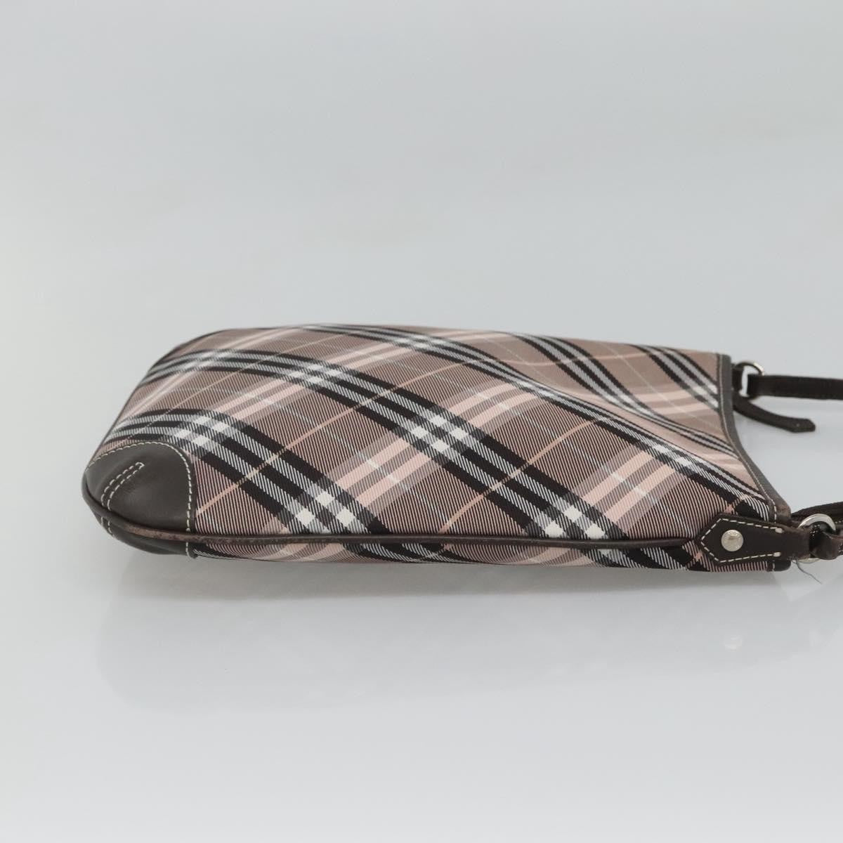 Burberry Nova Check Blue Label Canvas Pink Canvas Shoulder Bag Bag (Pre-Owned)