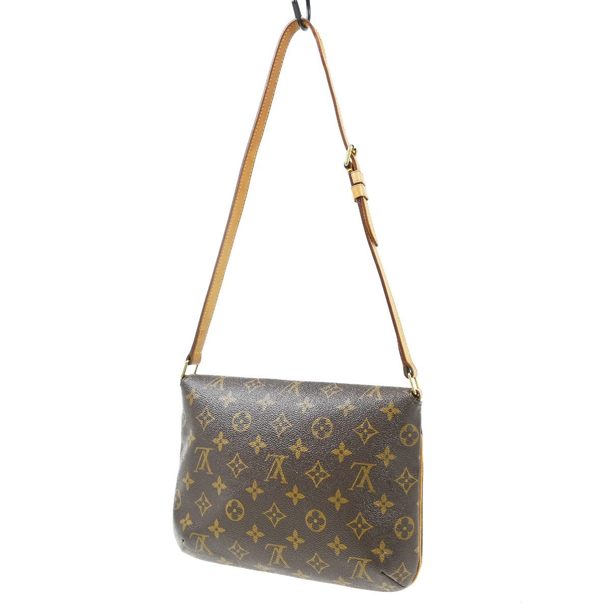 Louis Vuitton Musette Tango Monogram Canvas Brown Canvas Shoulder Bag Bag (Pre-Owned)